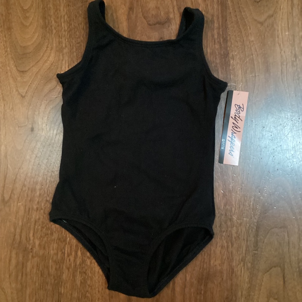 NWT Body Wrappers girls black tank leotard